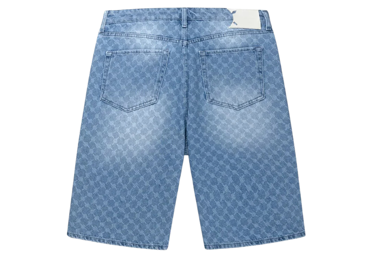 Daily Paper Blue Monogram Denim Shorts
