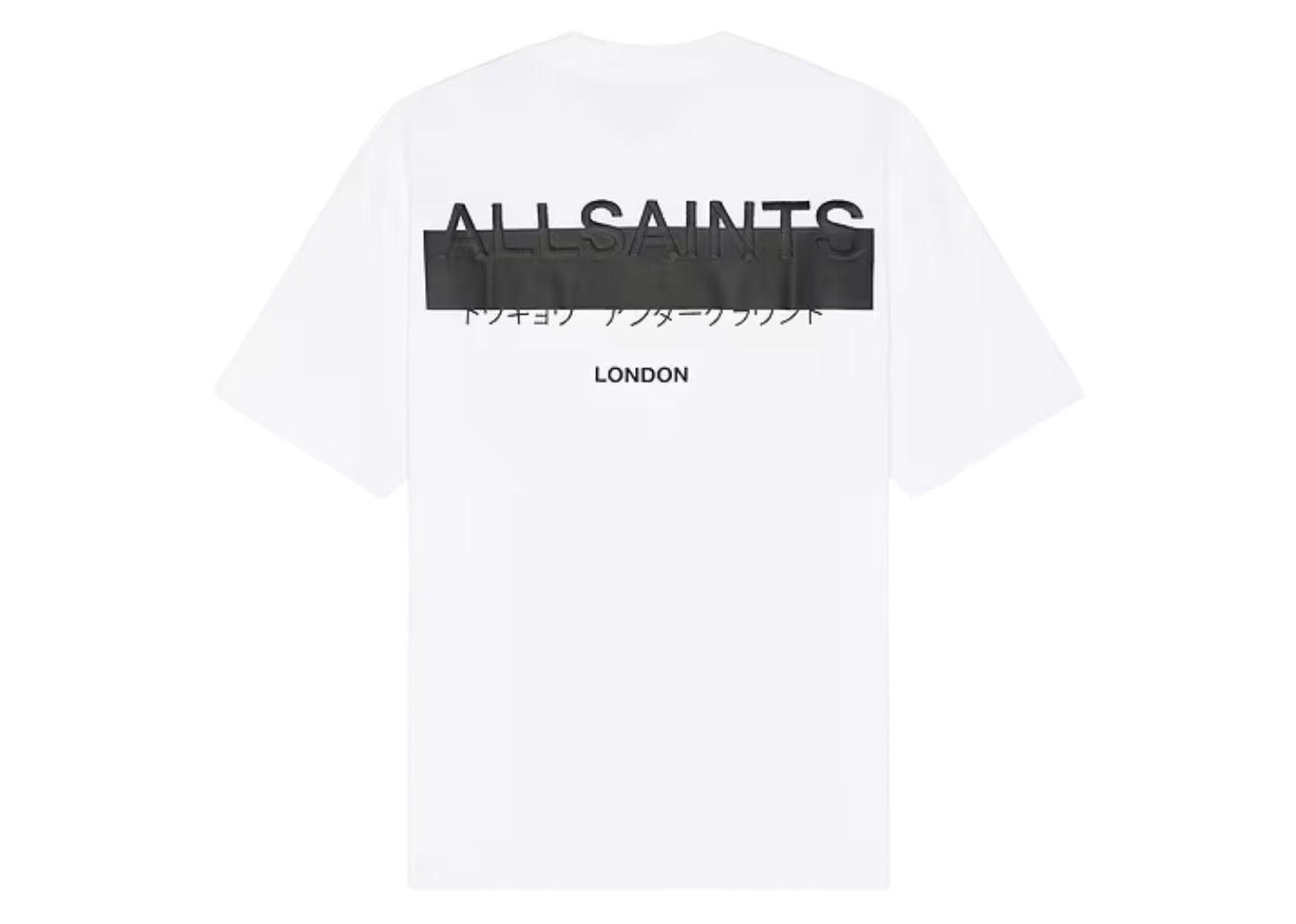 AllSaints Oversized Logo White T-Shirt