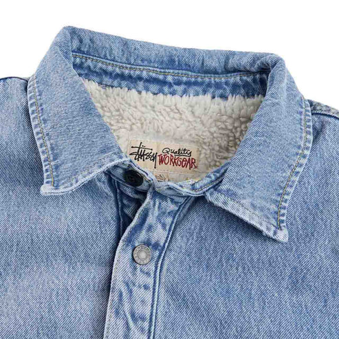 Stüssy Sherpa Lined Denim Shirt Jacket UNISEX